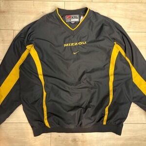 Nike Mizzou Tigers black and yellow windbreaker #sportswear
